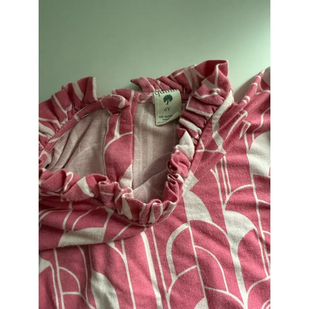 $30 Kate Quinn Organics Pink Sleeveless Girls Top - 6